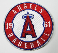 LOT OF (1) 1961 LOS ANGELES ANGELS BASEBALL PATCH PATCHES (3 1/2&Prime; ROUND) # 57