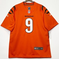 Joe/#9/Burrow/Bengals/Stitched/Jersey/Orange/S/M/L/XL/2XL/3XL/4XL