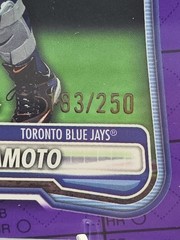 2026 Bowman Kazuma Okamoto True Purple /250 RC Toronto Blue Jays #28