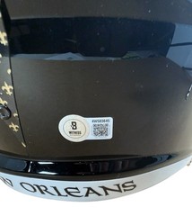 DREW BREES SIGNED NEW ORLEANS SAINTS FULL SIZE HELMET BECKETT COA 4W503645 HOF