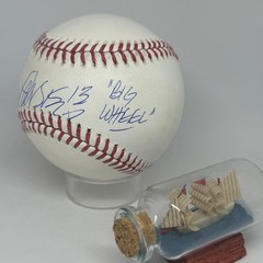 Lance Parrish signed Rawlings OML Baseball JSA COA Inscribed Big Wheel A4579