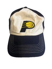 Indiana Pacers Baseball Cap Hat White Navy Blue Lucas Oil SGA Promo Adjustable
