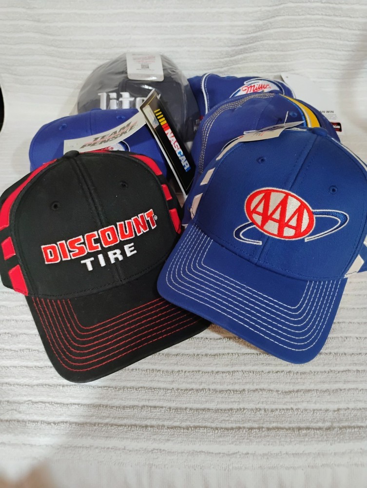 NASCAR, Penske Racing Team, new hats, lot of six (6)