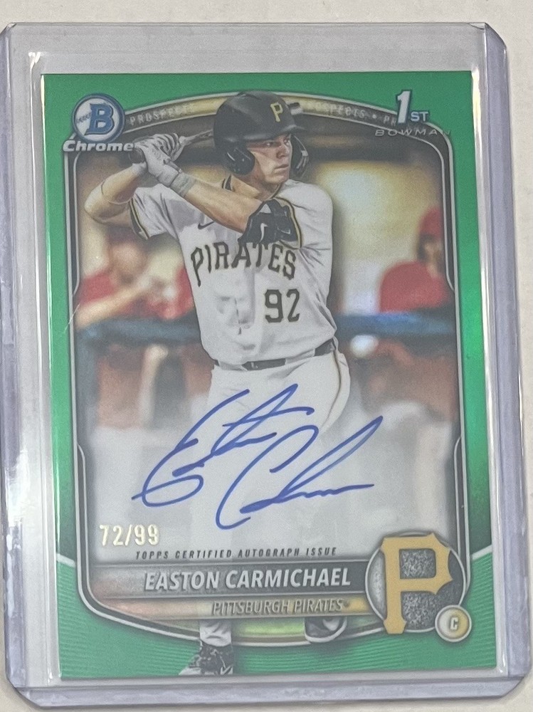 2025 Bowman Easton Carmichael CPA-ECA Auto True Green /99 Pirates
