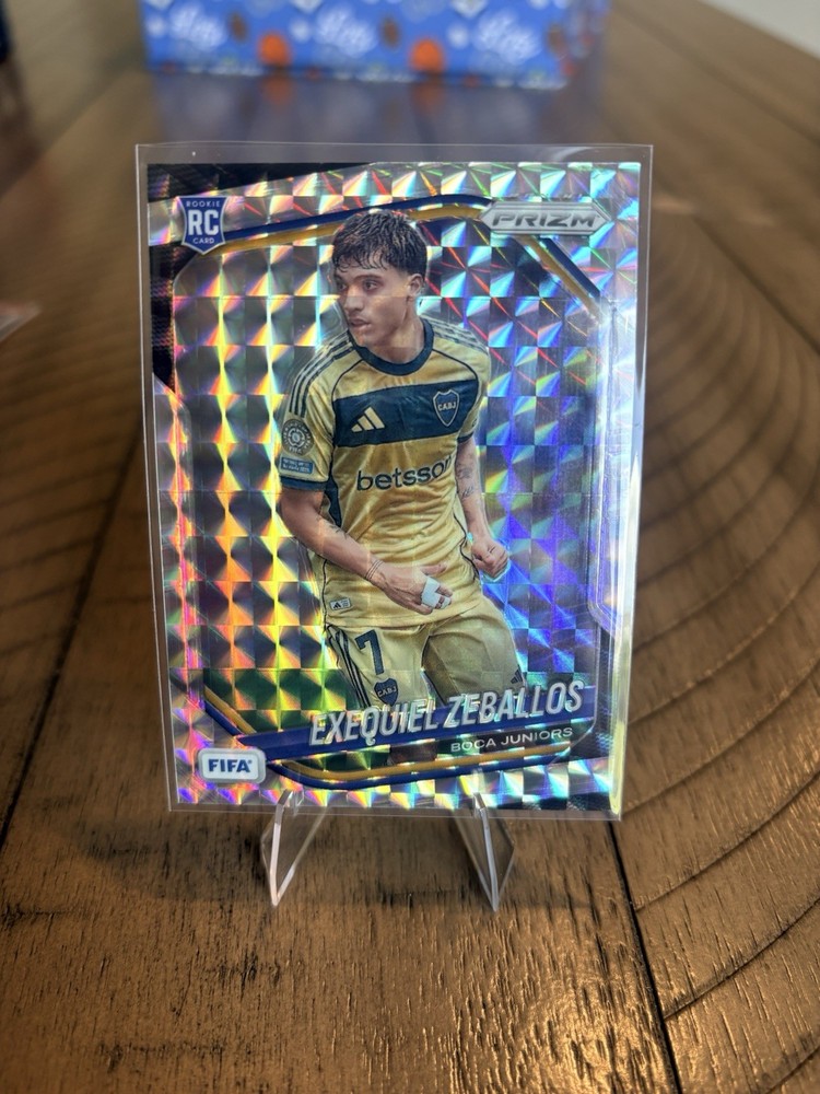 25-26 Panini Prizm FIFA Exequiel Zeballos RC Mojo Prizm Rookie #174 Boca Juniors