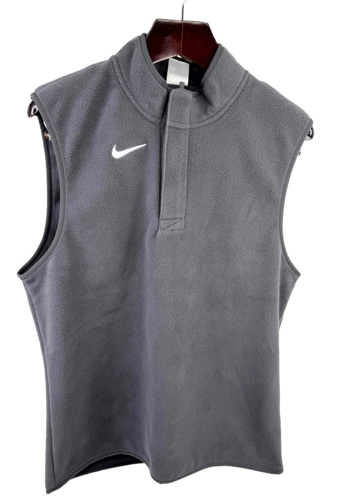 Univ. of Iowa Hawkeyes Nike 1/4 Zip Therma-FIT Vest Men&rsquo;s Small Gray Grey