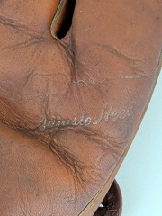 Baseball Glove Spalding Leather Fielders Mitt Sam Mele Model 1153 Vintage 1950s