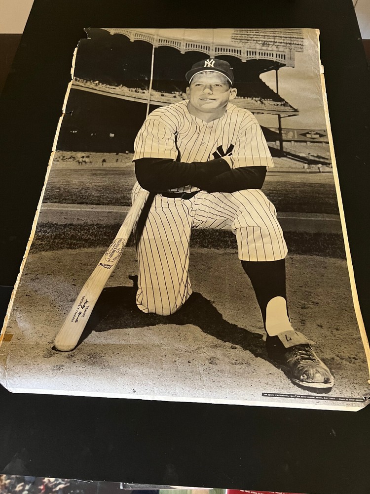 1962 Mickey Mantle JKW Advertising poster ( over 2 ft x 3 ft )- by Louis Requena