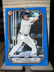 Max Clark 2026 Bowman Blue Parallel Numbered /150 Detroit Tigers Prospect Card