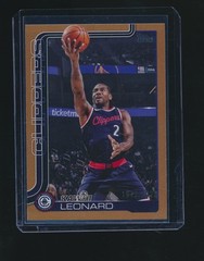 KAWHI LEONARD 2025-26 TOPPS GOLD PARALLEL 1973/2025 #142