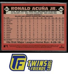2021 Topps Chrome #86BC-3 Ronald Acuña Jr. 1986 Topps Baseball 35th Anniversary