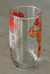 Vintage 1985 Titan Sports WWF Hulkamania Glass MINT Condition