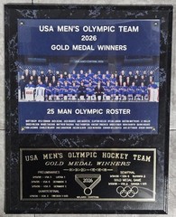 1960, 1980, 2026 US MENS HOCKEY TEAM OLYMPIC CHAMPIONS 12X15 PLAQUE Jack Hughes