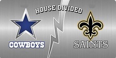 Dallas Cowboys vs New Orleans Saints House Divided Flag 3×5 FT NFL Football