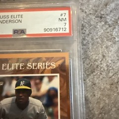 1991 Donruss Elite #7 Rickey Henderson..PSA 7…Oakland Athletics../ 10,000 🔥👀