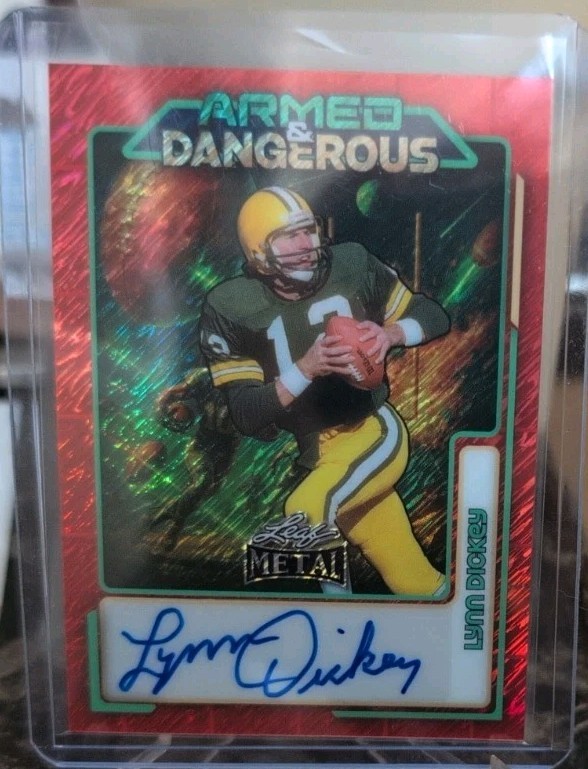 LYNN DICKEY 2026 LEAF METAL ARMED & DANGEROUS Space Red /4 Auto