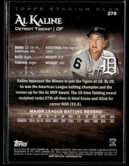 2019 Stadium Club #278 Al Kaline Tigers Baseball Card 2002M