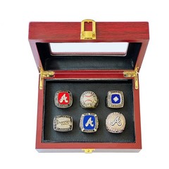 Atlanta Braves-6 PCS World Series Championship Ring Set With Box