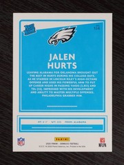 2020 Panini Donruss – Rated Rookie Jalen Hurts #314 (RC)