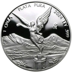 2024 1 Oz SiIver MEXICAN LIBERTAD Proof C0in.