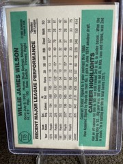 1984 Donruss – Willie Wilson Auto #175 Kansas City Royals