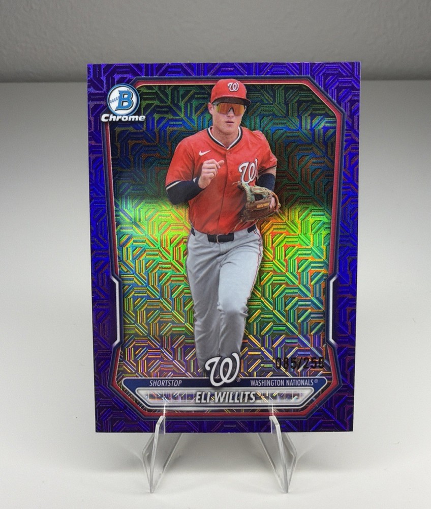 Eli Willits 2026 Bowman Chrome Mega Mojo Purple Refractor #BCP-95 #d 65/250