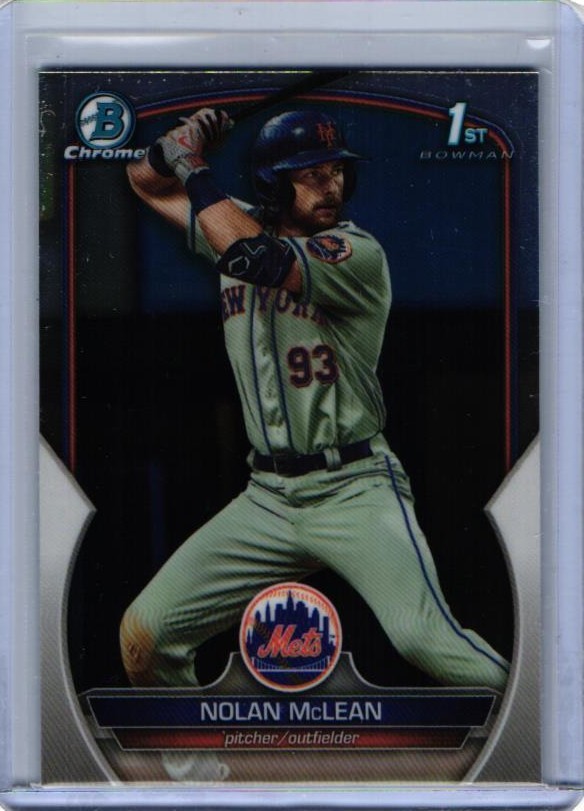 2023 Bowman Draft – Chrome Nolan McLean #BDC-96 (RC)