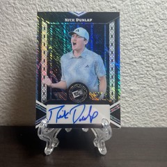 2024 Leaf Collective Nick Dunlap 2000 PRESS PASS BLUE AUTO /10 SSP PGA Tour RC