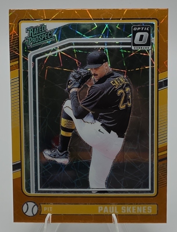 2024 Paul Skenes Optic Orange Velocity Prizm Rated Prospect Pittsburgh Pirates