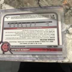 2022 Bowman Chrome Sapphire Edition – Jarren Duran #16 (RC)