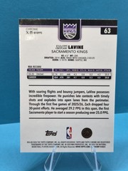 Zach LaVine 2025-26 Topps Chrome Red White and Blue Refractor #232 Kings
