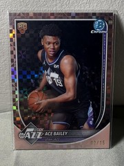 2025-26 Bowman Basketball Ace Bailey Rose Gold Xfractor #02/15