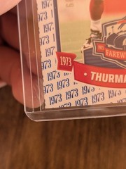 Buffalo Bills Panini Exclusive Farewell Season Thurman Thomas 1973 Edition /199