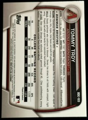 2023 Bowman Draft TOMMY TROY Chrome 1st YELLOW /75 REFRACTOR RC Diamondbacks🔥