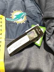 NFL Miami Dolphins Embroidered logo Blue Adult Men Quarter-Zip Pullover Jacket