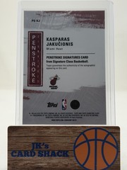 2025-26 Topps Signature Class Kasparas Jakucionis Penstroke Signatures RC #PS-KJ