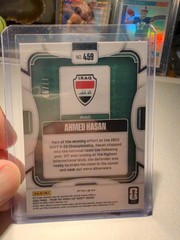 2026 Panini Prizm Fifa World Cup – Ahmed Hasan #459 Teal Wave Prizm /99