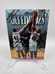 1997-98 Tim Duncan Topps Finest RC Rookie Card #306 Silver Defenders Not Peeled