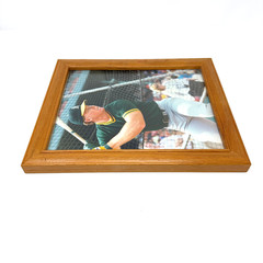Mark McGwire 1988 Oakland Athletics Framed Photo Batting Cage 9.5×11.5 In