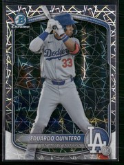 2025 Bowman Draft #BDC-111 Eduardo Quintero Chrome Laser Refractor