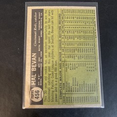 1961 Topps – Hal Bevan #456 (RC)