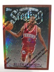 1997-98 TOPPS FINEST STERLING ALLEN IVERSON RC REFRACTOR #240 NM 76ERS