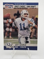 1989 1990 Topps Score Fleer Action Packed Jeff George Rookie Lot Of 10! NM+ -MB