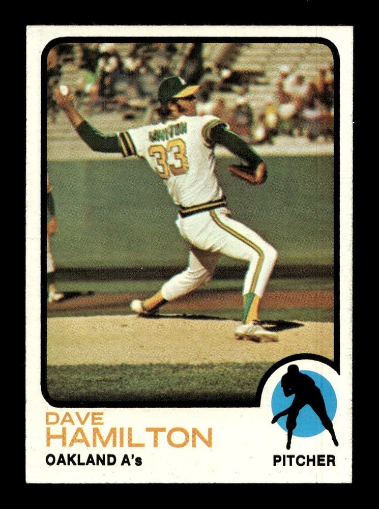 1973 Topps #214 Dave Hamilton A&rsquo;s NEAR MINT *5u