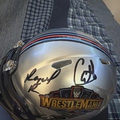 WWE JUDGMENT DAY SIGNED WRESTLEMANIA 41 MINI-HELMET 1/25