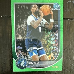 2025-26 Topps Bowman Chrome Naz Reid Green Mojo Refractor /99
