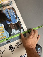 Rare Vintage 1993 UNC Tarheel Basketball NCAA Smokey Forestry Poster 18X24