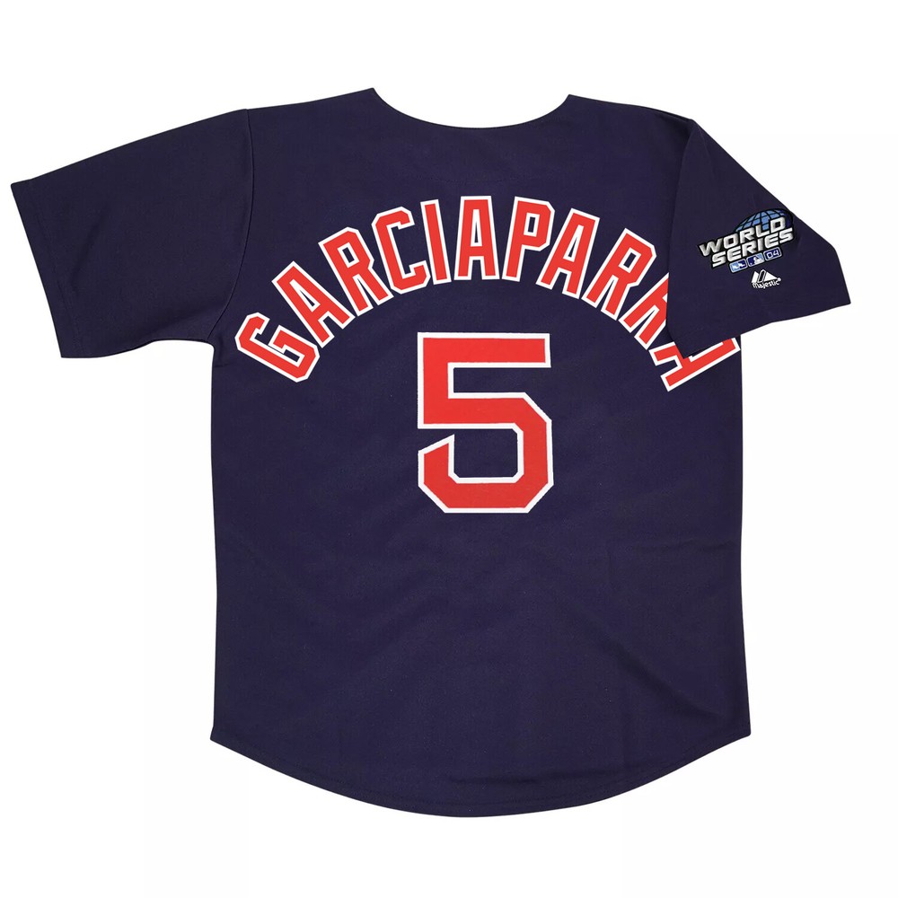Nomar Garciaparra 2004 Boston Red Sox Men&rsquo;s Alt Navy World Series Jersey