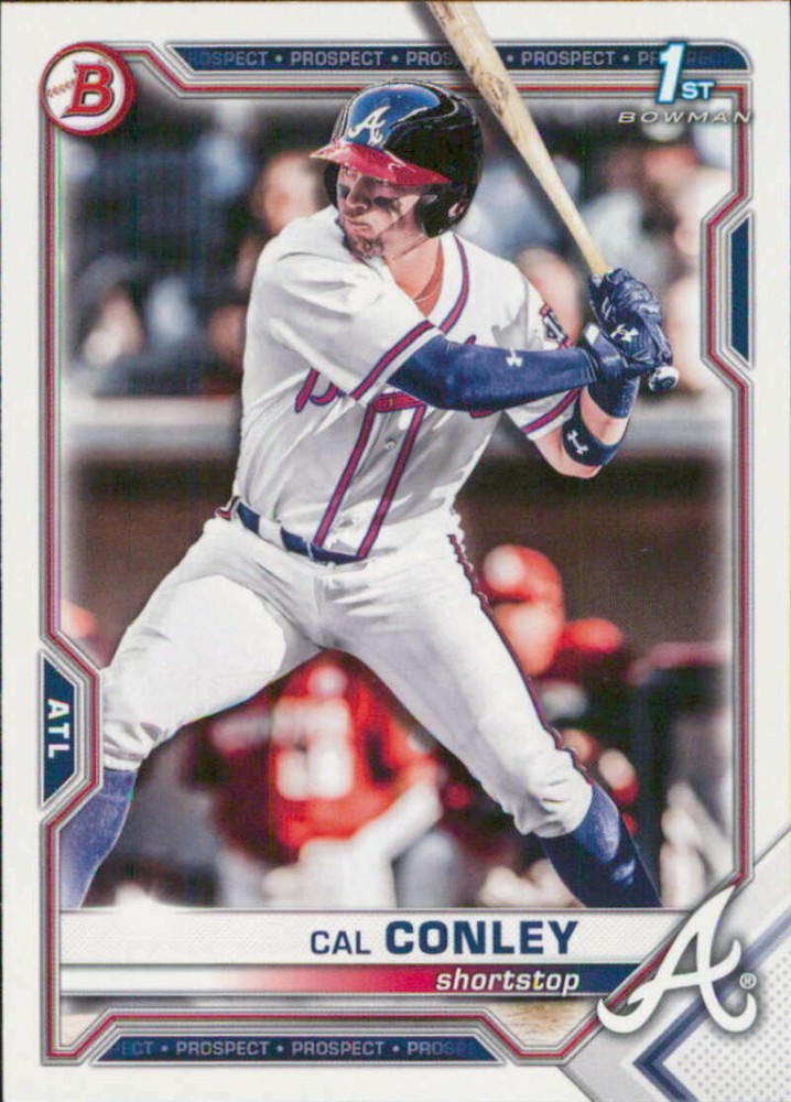 2021 Bowman Draft #BD-70 Cal Conley Atlanta Braves
