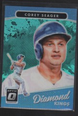 COREY SEAGER 2017 PANINI DONRUSS OPTIC AQUA PRIZMS DIAMOND KINGS #14 /299